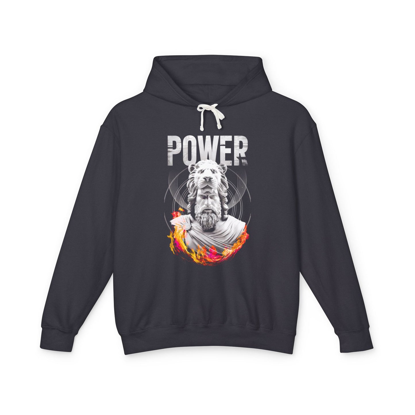Unisex Lightweight Power Hooded Sweatshirt - Stylish & Inspirational Pullover