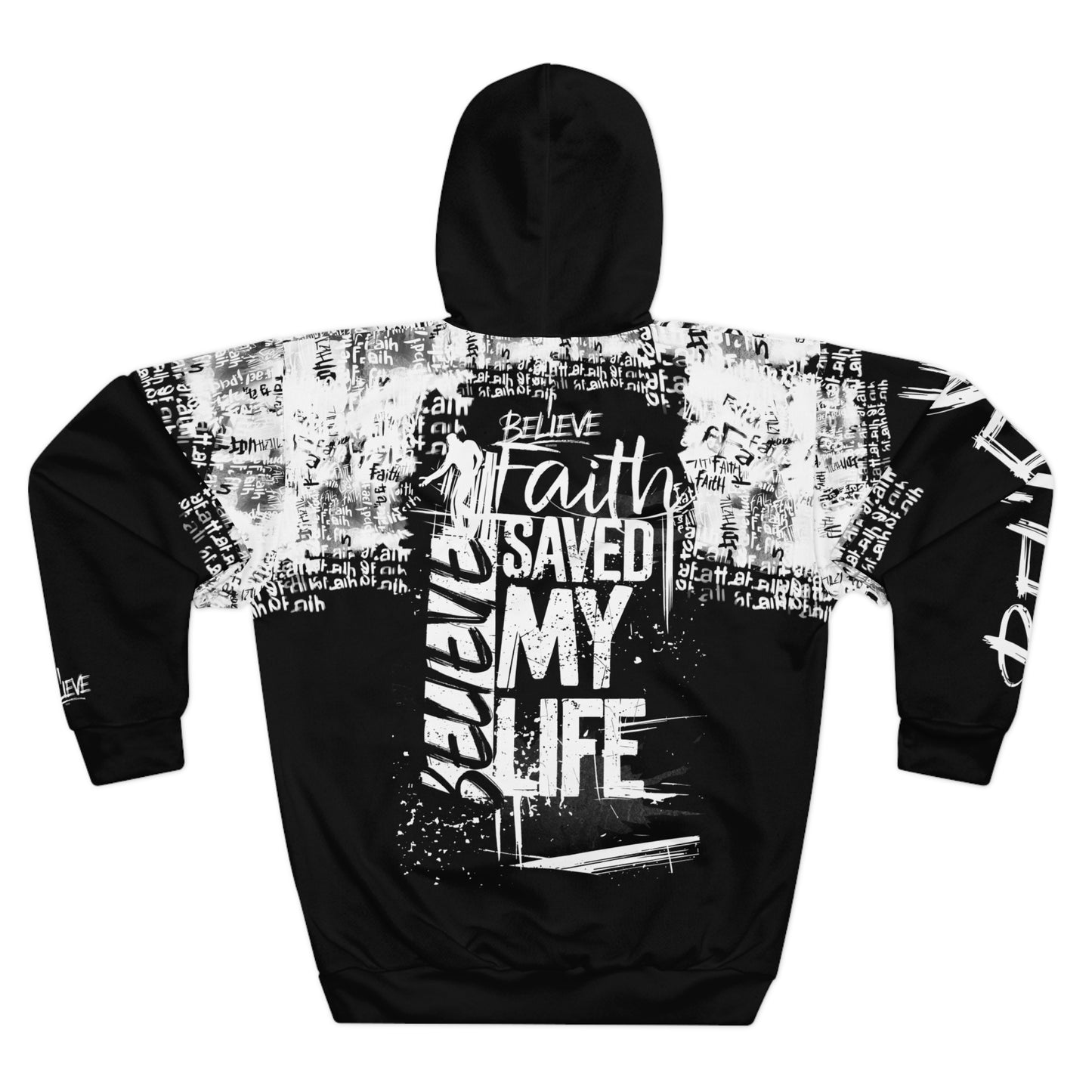 Unisex Pullover Hoodie - Faith Saved My Life Inspirational Sweatshirt