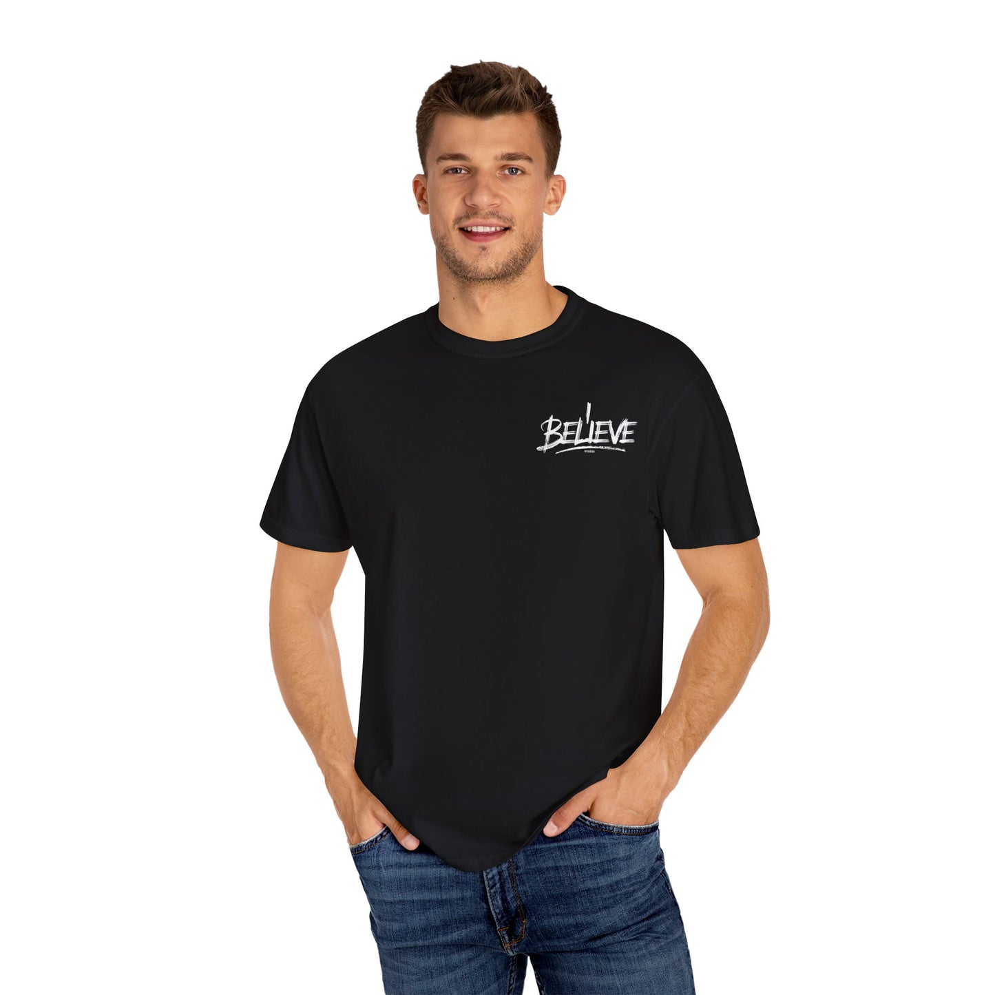Unisex Belief Graphic T-Shirt - 'Faith Saved My Life' Inspirational Tee